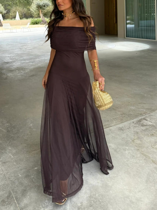 The Sienna Draped Maxi Dress