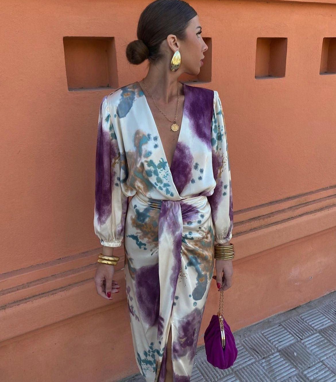 The Valeria V-Neck Midi Dress