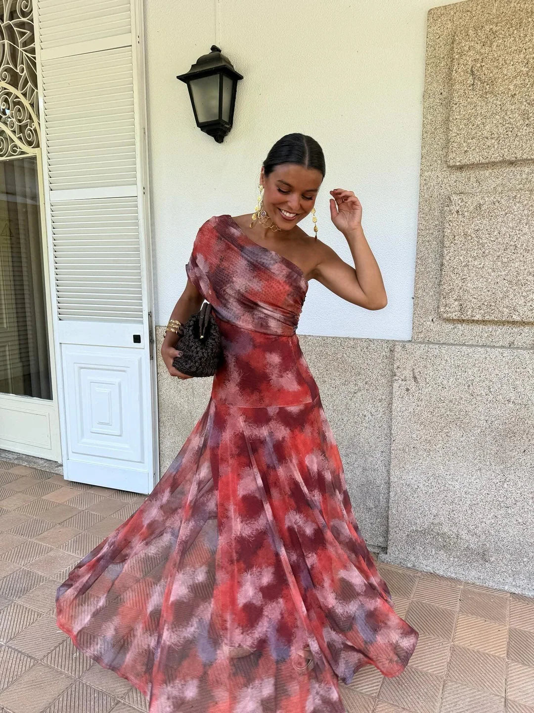 The Sienna Draped Maxi Dress
