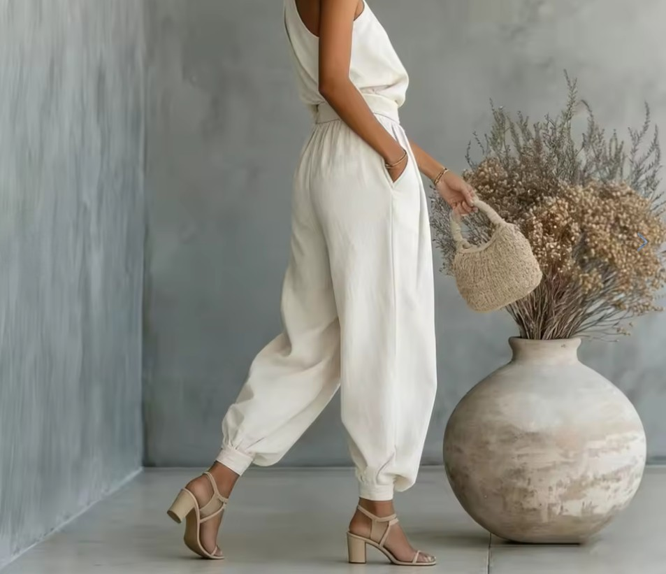 The Solene Asymmetric Wide-Leg Set