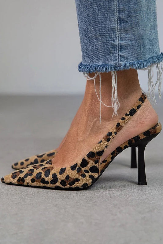 The Avery Leopard D'Orsay Heels