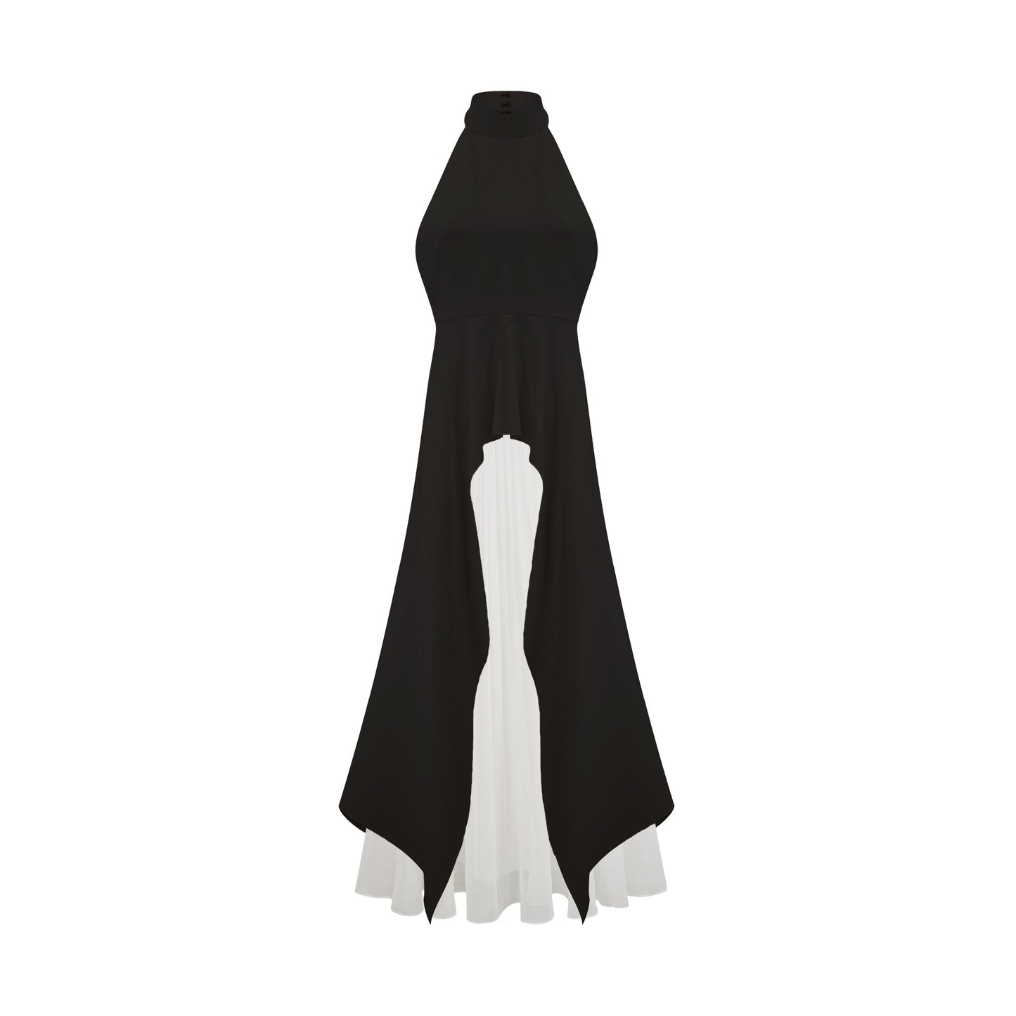 The Inès Layered Halter Maxi Dress