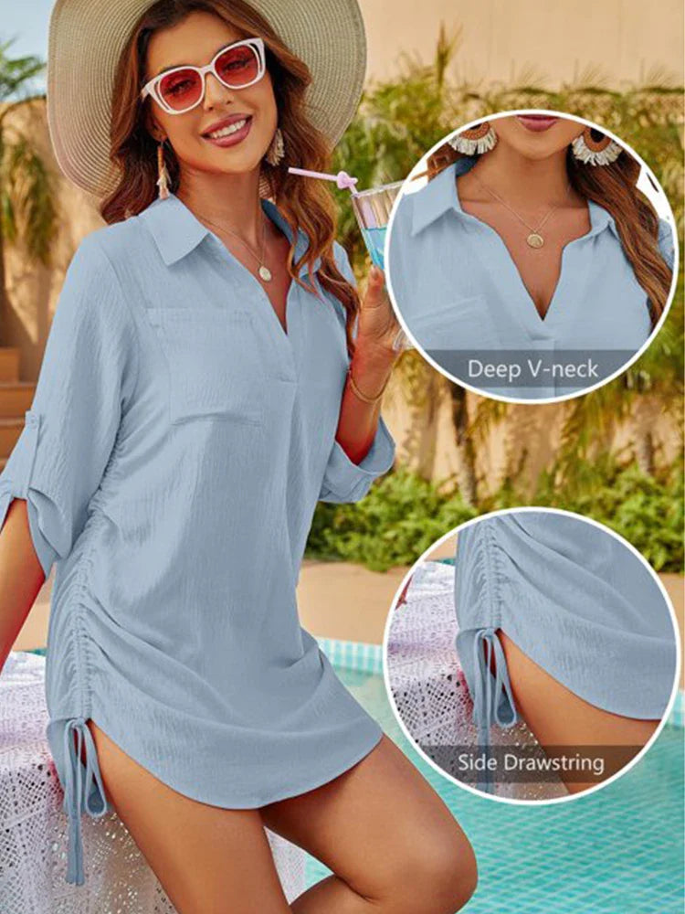 The Santorini Cover-Up Shirt