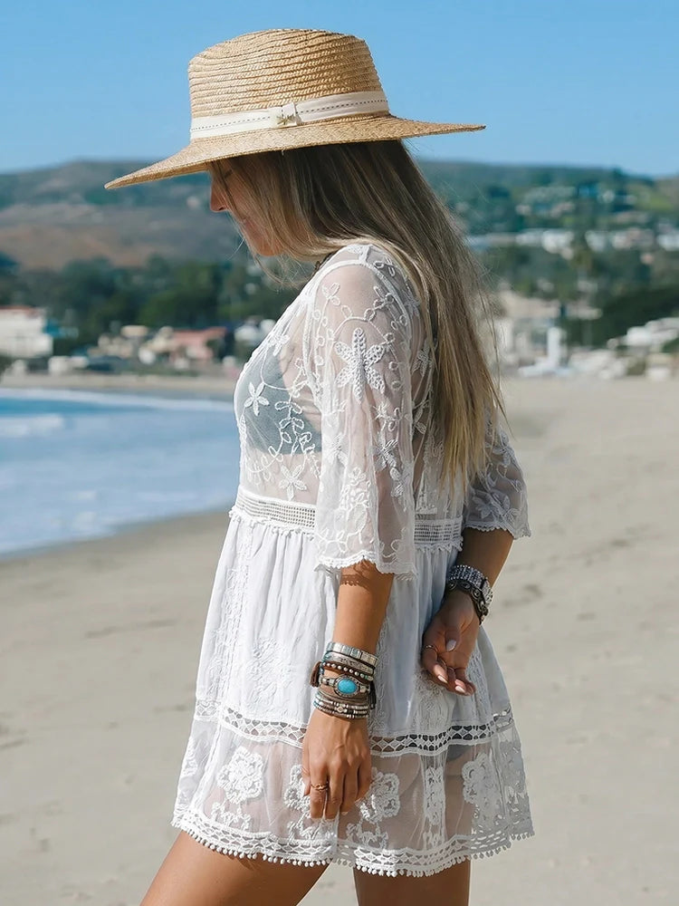 The Sienna Lace Cover-Up Dress