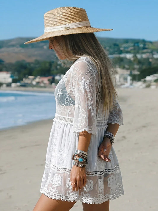 The Sienna Lace Cover-Up Dress