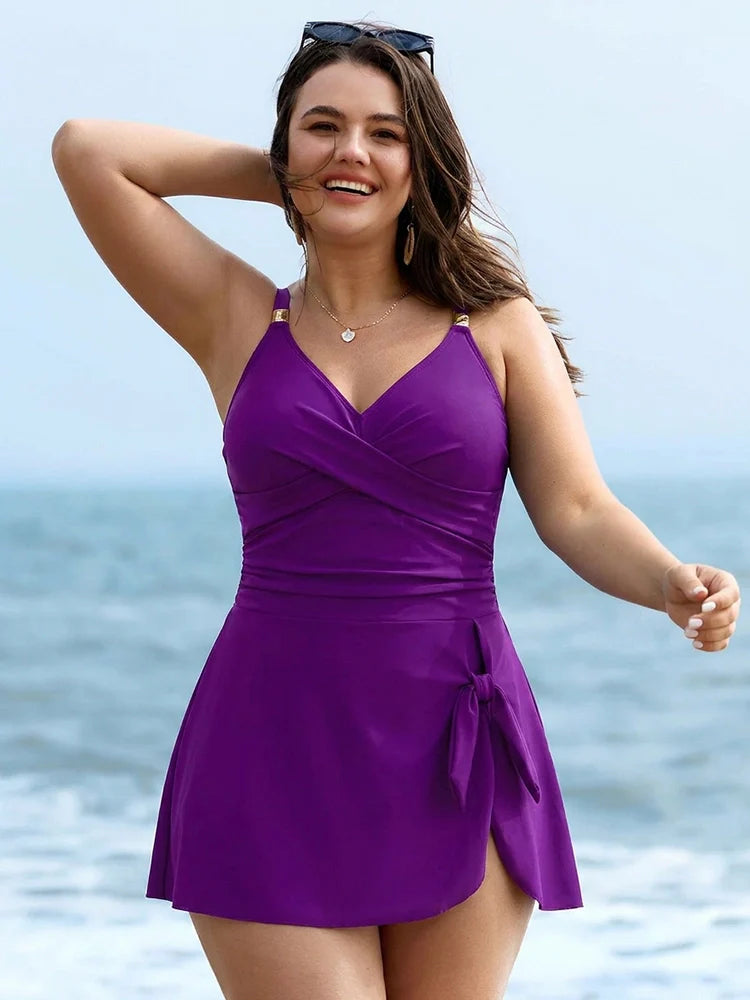 The Isla Cross-Front Swim Dress