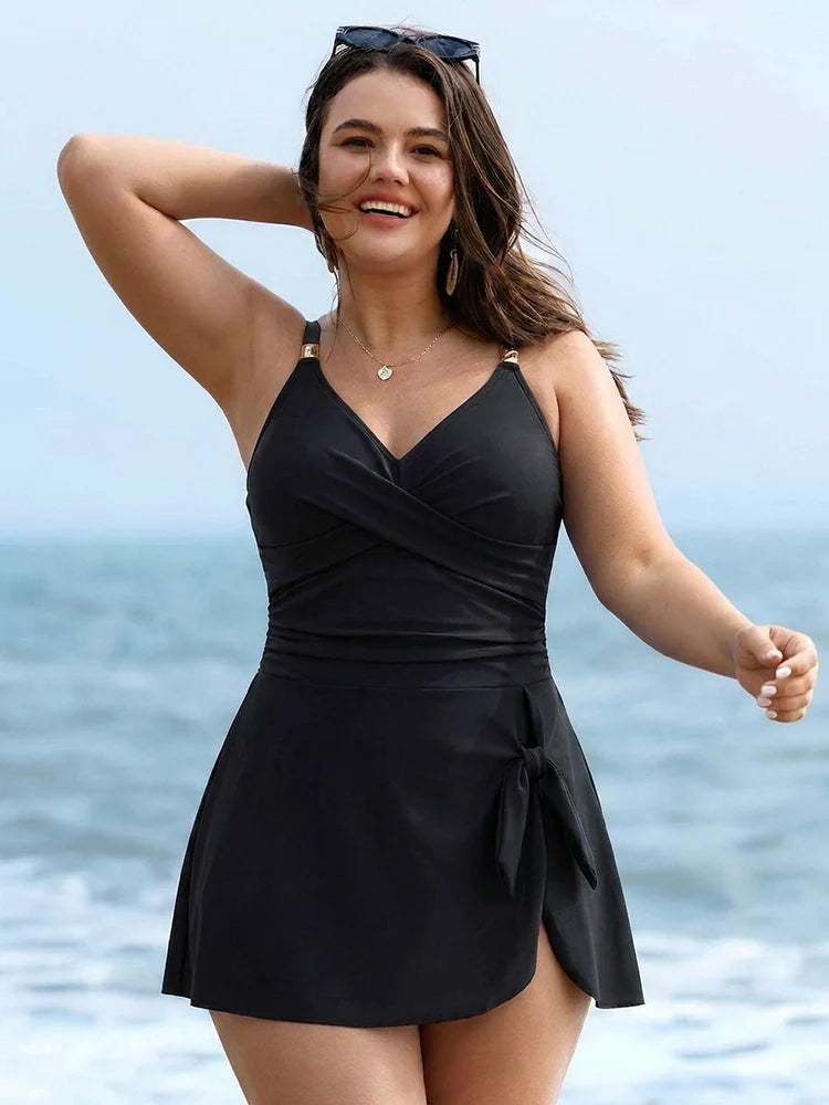 The Isla Cross-Front Swim Dress