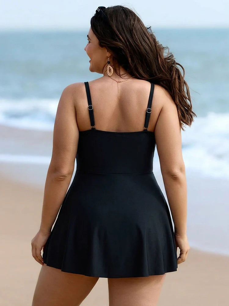The Isla Cross-Front Swim Dress