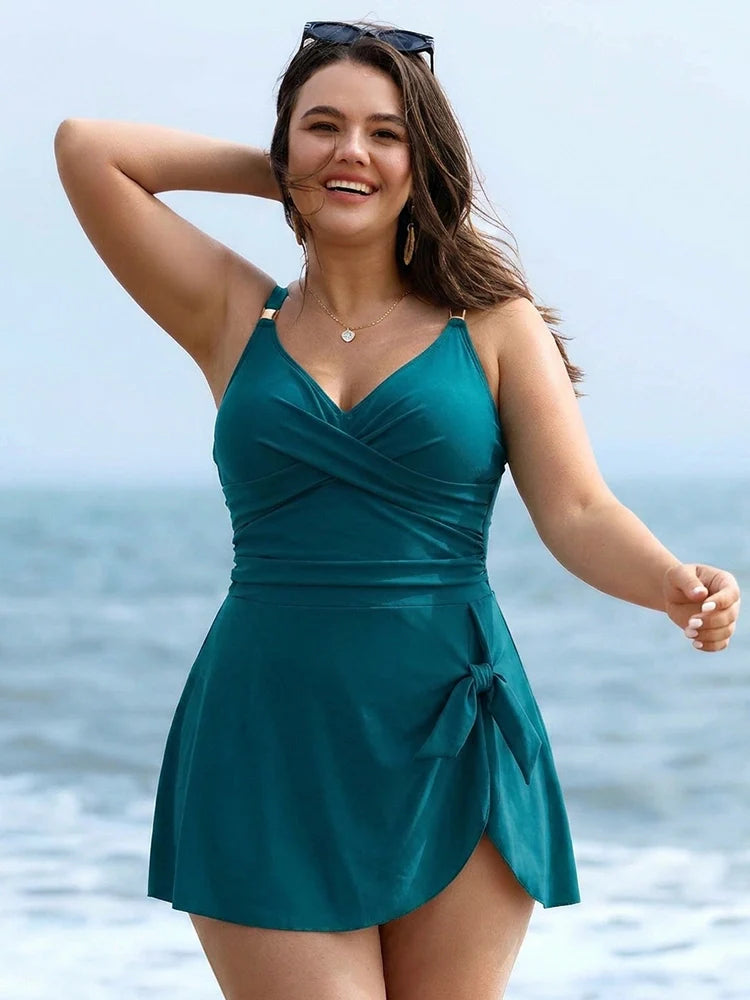 The Isla Cross-Front Swim Dress