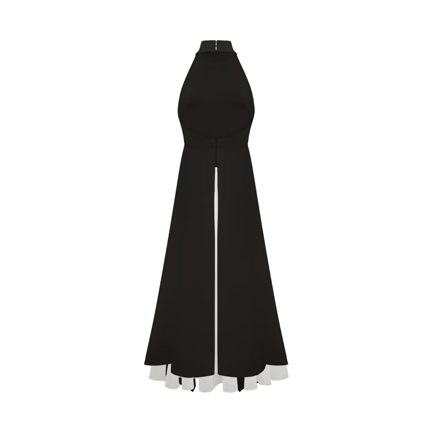 The Inès Layered Halter Maxi Dress