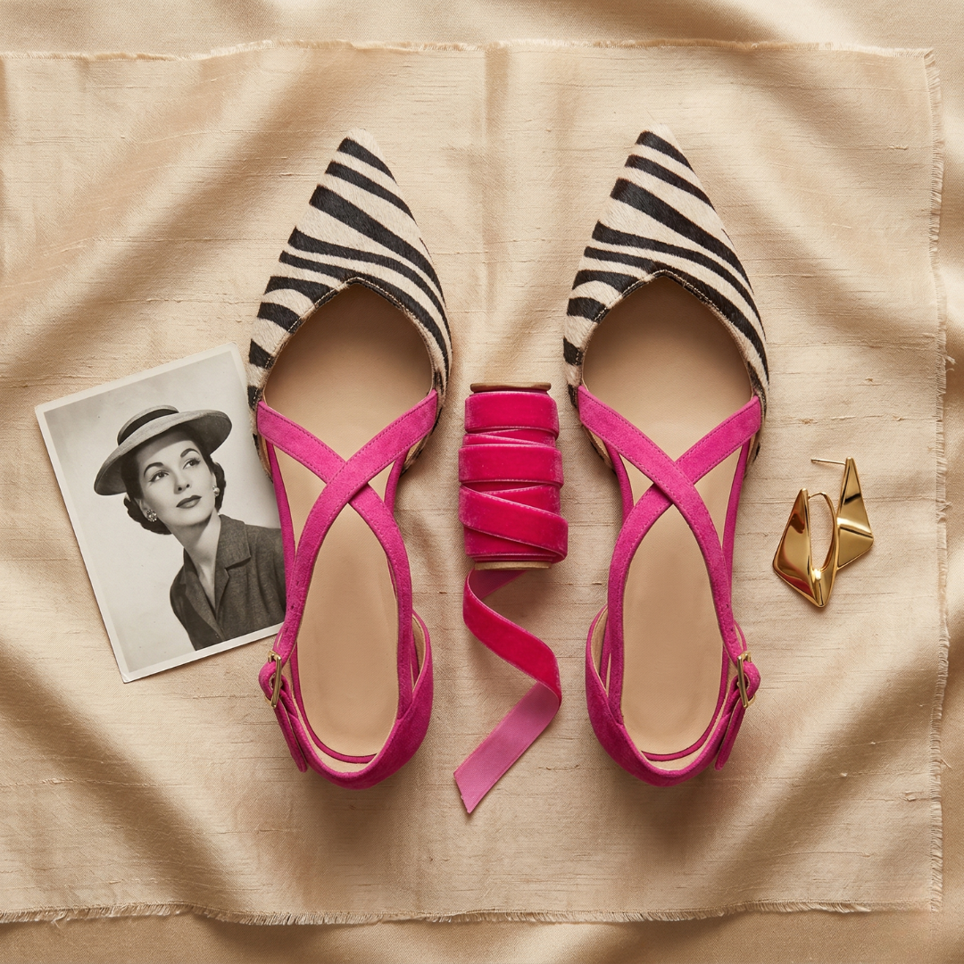 The Fern Ribbon Ballet Flat