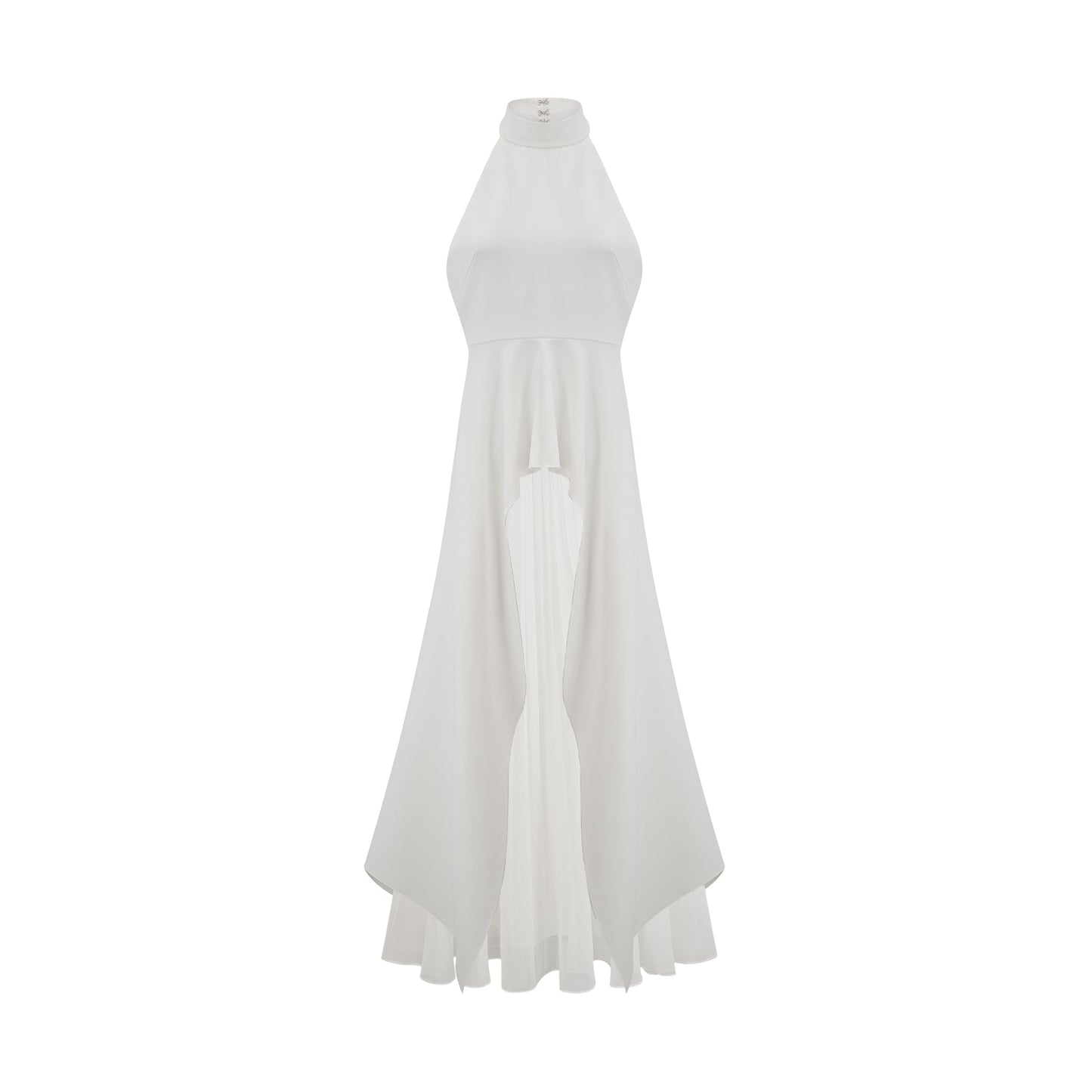 The Inès Layered Halter Maxi Dress