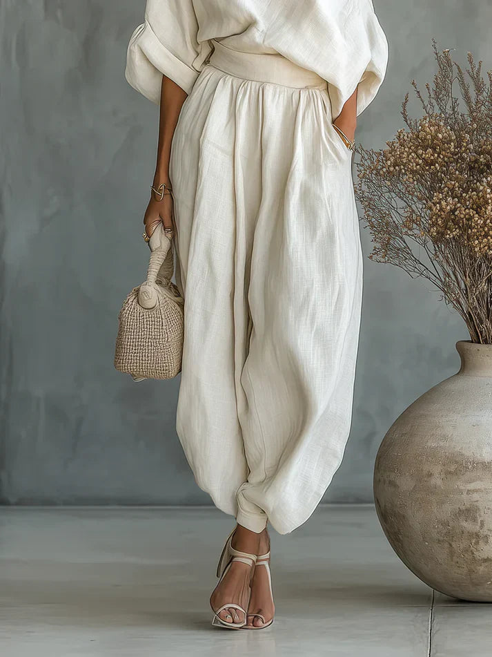The Solene Asymmetric Wide-Leg Set