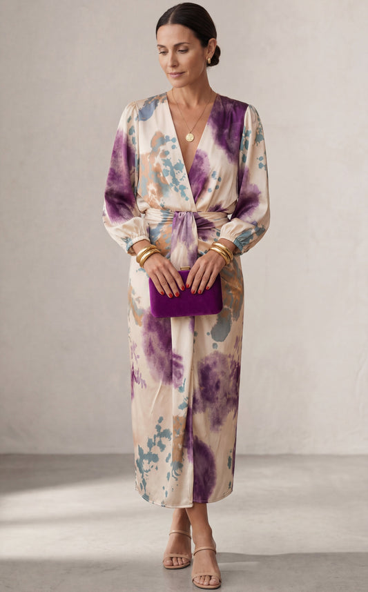 The Valeria V-Neck Midi Dress