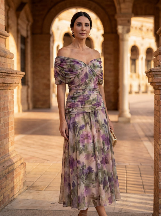 The Luisa Floral V-Neck Maxi Dress