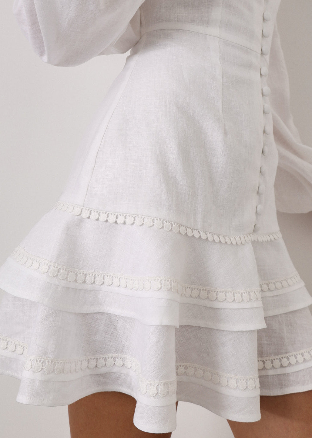 Janie Frill Day Dress | Soft White