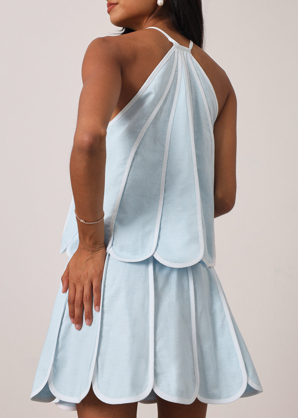 Avina Resort Halter Set | Soft Sky