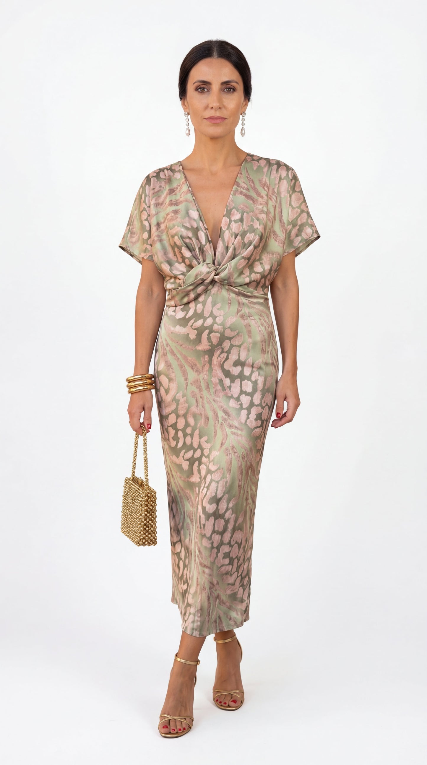 The Calandra Printed Midi Dress