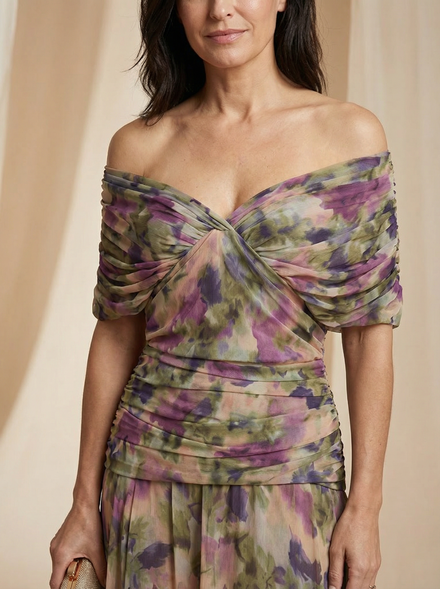 The Luisa Floral V-Neck Maxi Dress