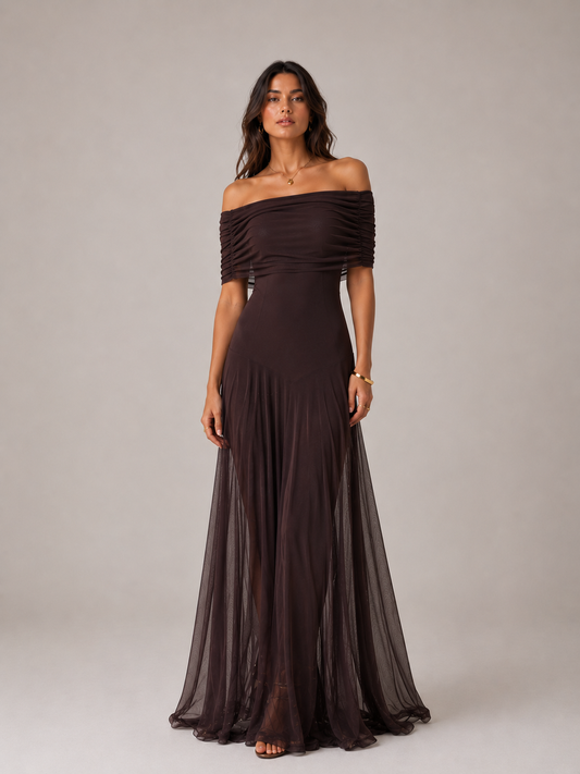 The Sienna Draped Maxi Dress